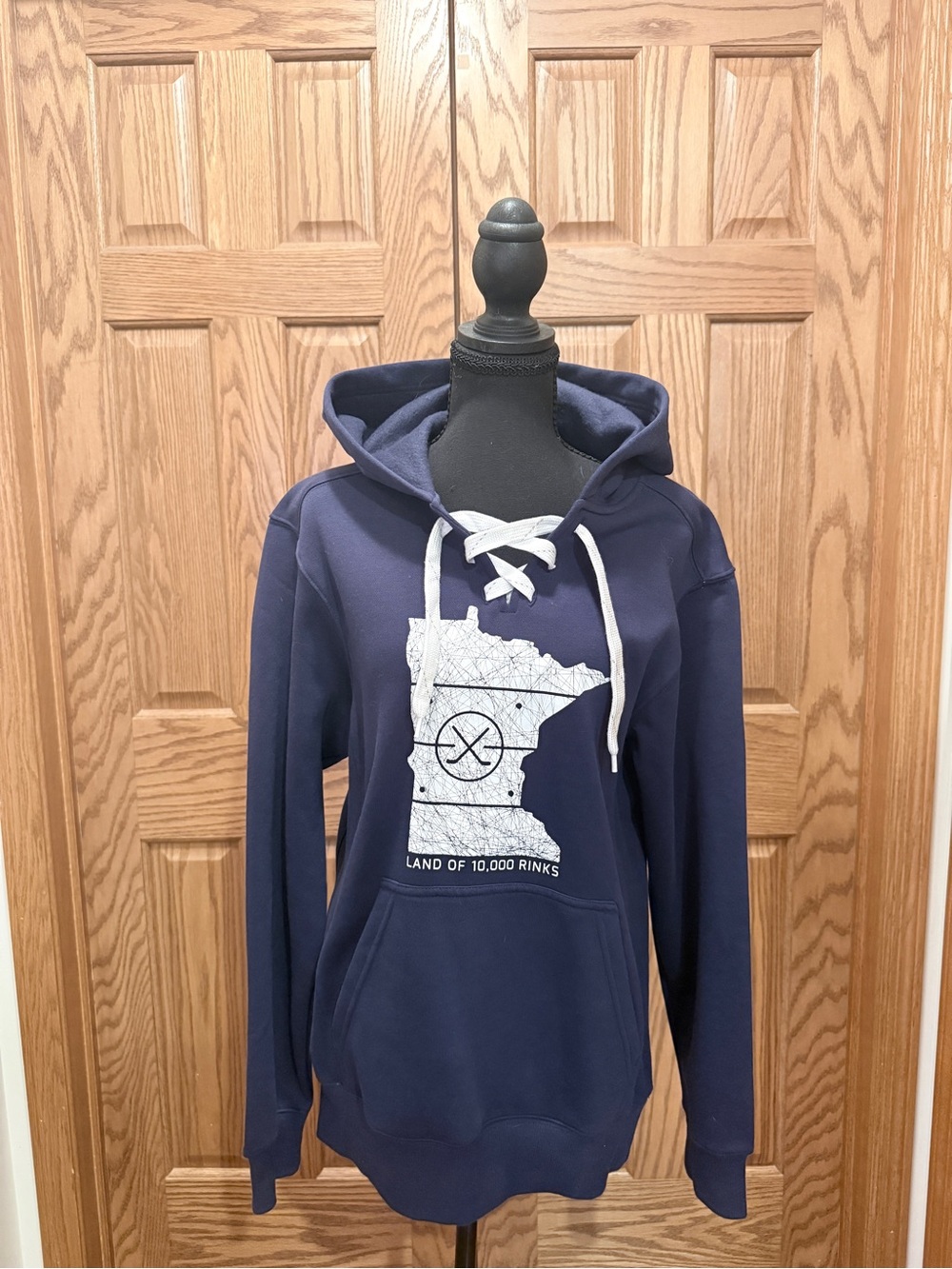 MN Hockey “Land of 10,000 Rinks” Lace-Up Hoodie